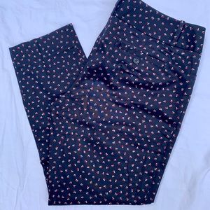 Limited Drew Cropped Pant, Navy, 8